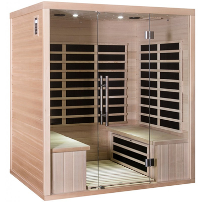 Pièce infrarouge rouge de sauna de Cedar Wood Carbon Panel Far pour la personne de la maison 4