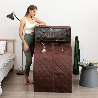 Sauna portatif de vapeur personnelle d'intérieur imperméable de coton avec la couverture principale