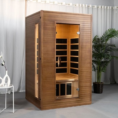 Panneau en bois solide d'intérieur Heater Far Infrared Sauna Room de carbone pour la personne 2