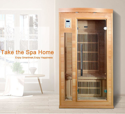pièce sèche infrarouge lointaine en bois de luxe du sauna 1750W d'intérieur pour la personne 2