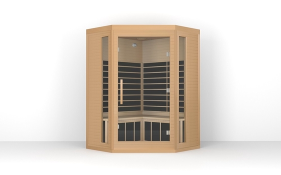 Sauna infrarouge de luxe traditionnel pour 3 personnes Sauna infrarouge de cèdre rouge