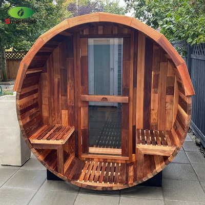 Sauna extérieure en bois en fût Sauna en bois massif pour le jardin