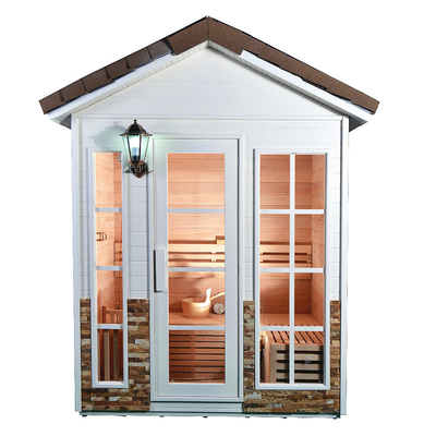 Bain de vapeur traditionnel imperméable de sauna de jardin pour modulaire à la maison