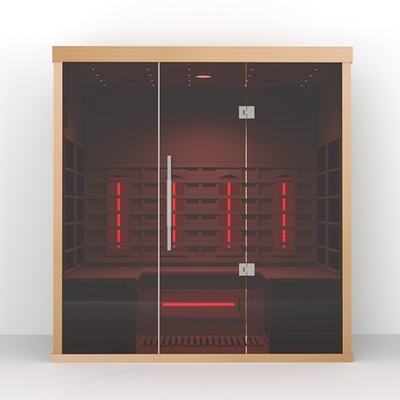 Sauna sec infrarouge lointain d'unité de sauna de Smartmak de personne en bois 4 de cigûe pour 2700w à la maison