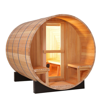 Pièce en bois 4500W extérieur de sauna de baril de cigûe canadienne