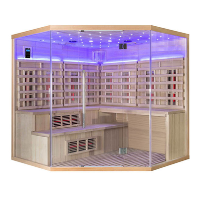 Personne humide du sauna 4 de maison de sauna de vapeur d'infrarouge de cigûe de Smartmak pour la désintoxication