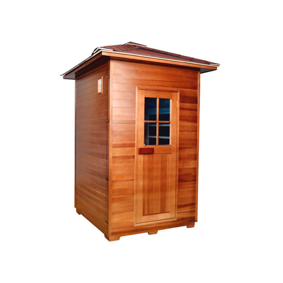 Taille sèche extérieure de personne du sauna 2 de poignée en bois canadienne de cigûe