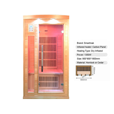 Un ODM d'OEM d'intérieur en bois solide de salle de sauna de personne disponible