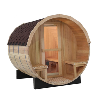Sauna en bois extérieur énormement efficace de baril avec l'OEM de fourneau de sauna acceptable