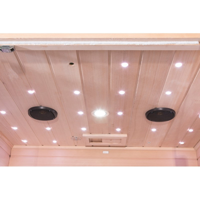 Pièce infrarouge rouge de sauna de Cedar Wood Carbon Panel Far pour la personne de la maison 4