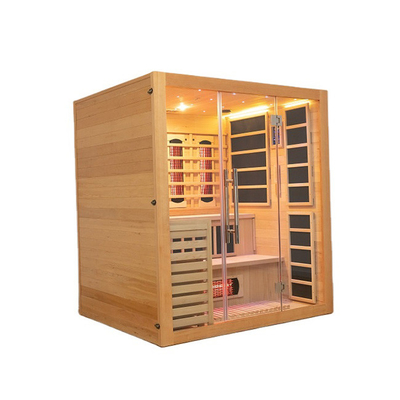 Doubles infrarouge de système et pièce de sauna en bois de vapeur pour l'usage de famille