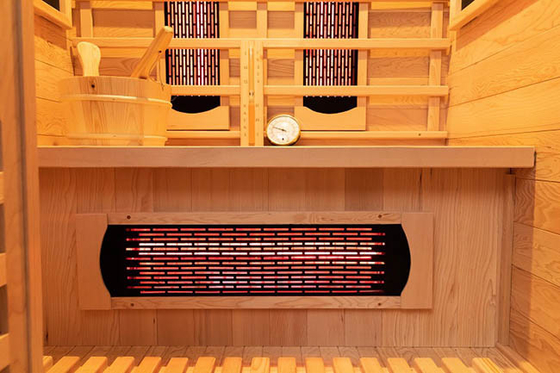 Doubles infrarouge de système et pièce de sauna en bois de vapeur pour l'usage de famille