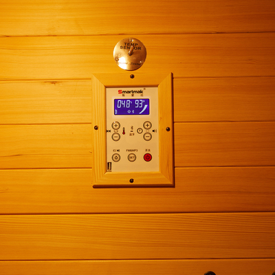 Cèdre rouge combiné infrarouge en bois du Canada de bain de vapeur de sauna