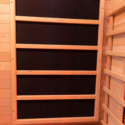 Les personnes infrarouges de la pièce 2 de sauna de plein spectre extérieur en bois de cigûe du Canada classent
