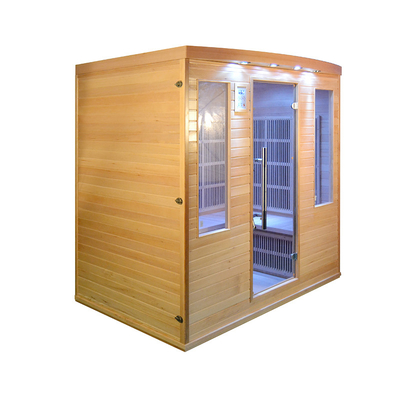 Sauna infrarouge lointain moderne personnalisé 2700W pour 4 personnes à l'intérieur