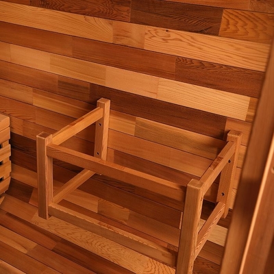 Pièce rouge du Canada Cedar Wooden Cube Steam Sauna pour la personne 8