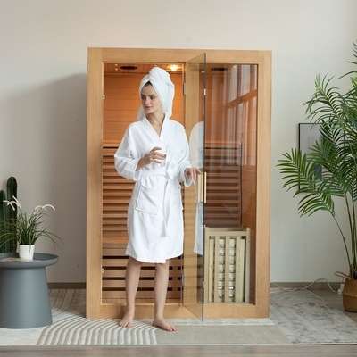 Personnes d'intérieur d'OEM les 2 classent la pièce en bois de sauna de vapeur avec le fourneau 3KW