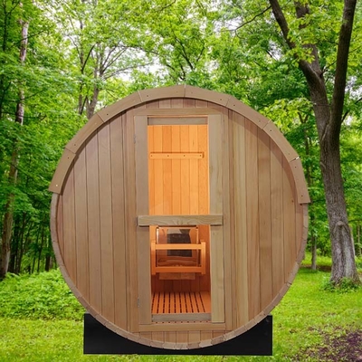 Sauna extérieur de baril de vapeur de personne en bois solide de la cigûe 4 traditionnel