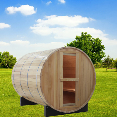 Sauna extérieur de baril de vapeur de personne en bois solide de la cigûe 4 traditionnel