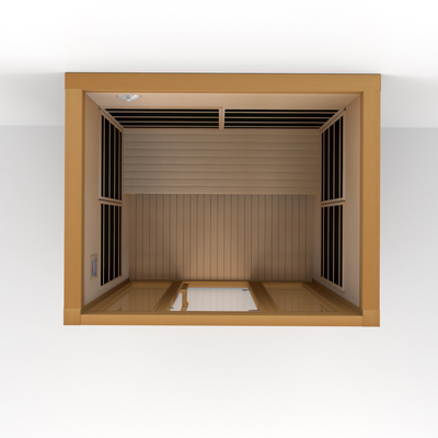 Pièce sèche loin infrarouge d'intérieur de sauna en bois de cigûe de 3 personnes avec l'oxygène Ionizer
