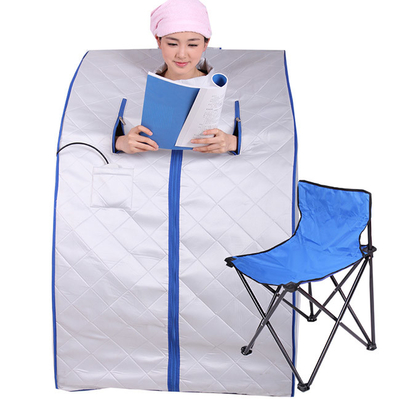 1 station thermale d'intérieur de personnes emploient le sauna portatif infrarouge avec la chaise pliable