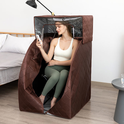 Sauna portatif de vapeur personnelle d'intérieur imperméable de coton avec la couverture principale