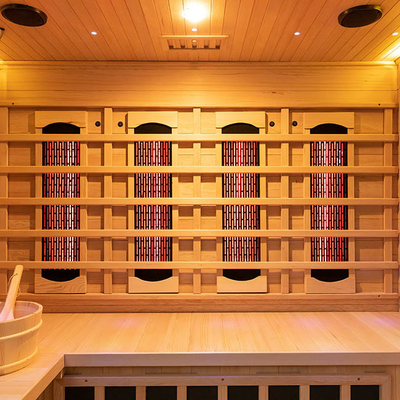 Sauna infrarouge d'intérieur traditionnel de vapeur de combinaison pour 4 personnes 2700W