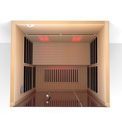 Sauna infrarouge d'intérieur pour 2 personnes de pruche/cèdre rouge pour la maison