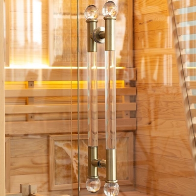 Sauna à vapeur traditionnel d'intérieur à la maison en bois de cèdre rouge pour 2 personnes
