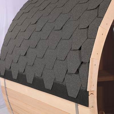 Sauna traditionnel extérieur de baril de vapeur en bois solide d'OEM pour 6 personnes