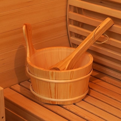 Sauna traditionnel de vapeur humide d'intérieur en bois solide d'OEM pour la taille de personne de la maison 2