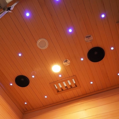 Sauna traditionnel de vapeur humide d'intérieur en bois solide d'OEM pour la taille de personne de la maison 2