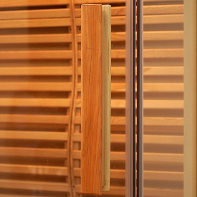 Sauna à vapeur traditionnel d'intérieur en bois de cèdre rouge du Canada pour 2 personnes pour la maison