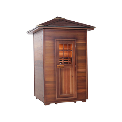 Sauna sec extérieur pour 2 personnes en cèdre rouge canadien