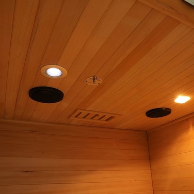 Hammam en bois de poêle électrique d'intérieur de pruche canadienne pour 2 personnes
