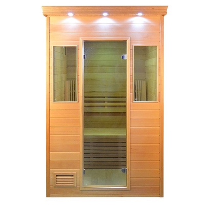 Pièce en bois solide de sauna à vapeur avec la taille multi du fourneau 6KW facultative