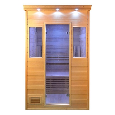 Pièce en bois solide de sauna à vapeur avec la taille multi du fourneau 6KW facultative