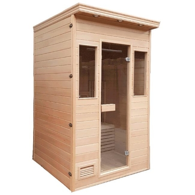 Pièce en bois solide de sauna à vapeur avec la taille multi du fourneau 6KW facultative