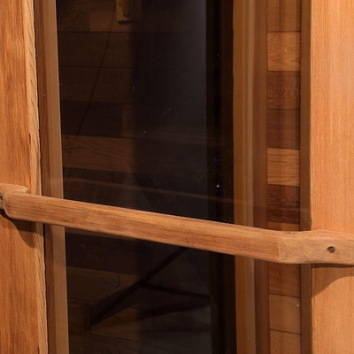 Cèdre Rouge Canadien Vapeur En Bois Cube Sauna Salle Extérieure Traditionnelle