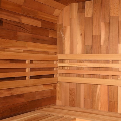 Salle de sauna extérieure sèche en cèdre pour la santé et la détente 15 ~ 90 ° C Température d'assemblage nécessaire