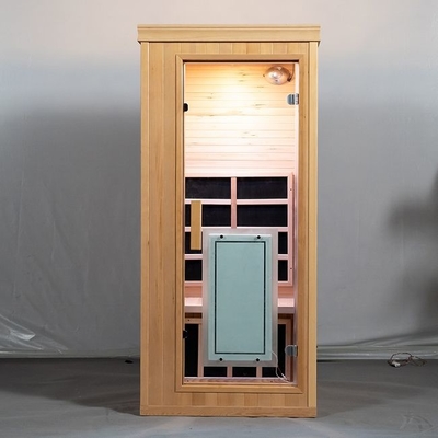 1 pièce d'intérieur de sauna de Mini Wooden Full Spectrum Dry de personne avec le bas EMF