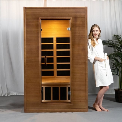 Cigûe d'intérieur de pièce de sauna de WoodenInfrared d'appareils de chauffage de fibre de carbone d'appartement