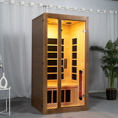 Plein spectre et pièce en bois de sauna de personne de l'appareil de chauffage de panneau de carbone 2 d'intérieur