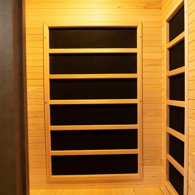 Plein spectre et pièce en bois de sauna de personne de l'appareil de chauffage de panneau de carbone 2 d'intérieur