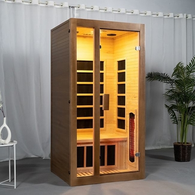 OEM à la maison d'intérieur de taille de personne du sauna 2 de spectre en bois de cigûe plein acceptable