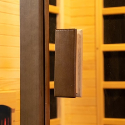 OEM à la maison d'intérieur de taille de personne du sauna 2 de spectre en bois de cigûe plein acceptable