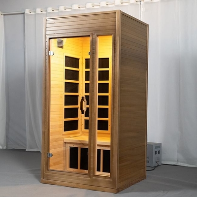 Appareils de chauffage d'intérieur rayonnants Mini Wooden Infrared Sauna 1 - de carbone personne 2