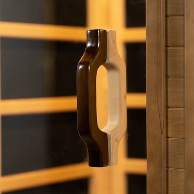 Personne infrarouge lointaine de la cabine 2 de sauna de cigûe en bois de carbone de chauffage à la maison de fibre