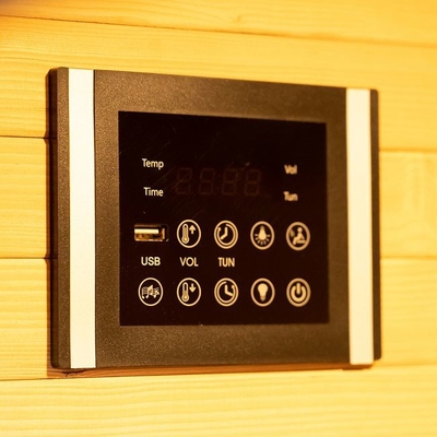 Personne infrarouge lointaine de la cabine 2 de sauna de cigûe en bois de carbone de chauffage à la maison de fibre