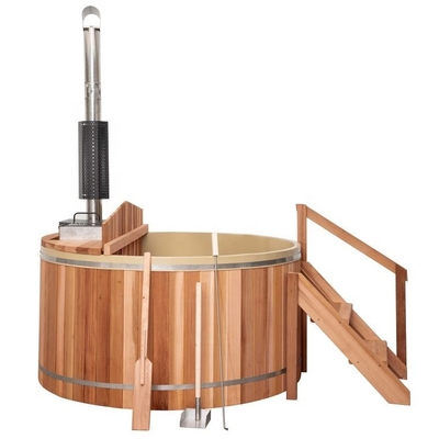 Pièce de sauna de Cedar Wood Hot Tub Steam avec le fourneau brûlant en bois